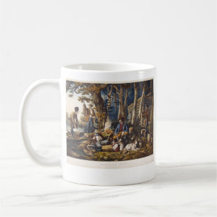Taza De Café El acampar hacia fuera