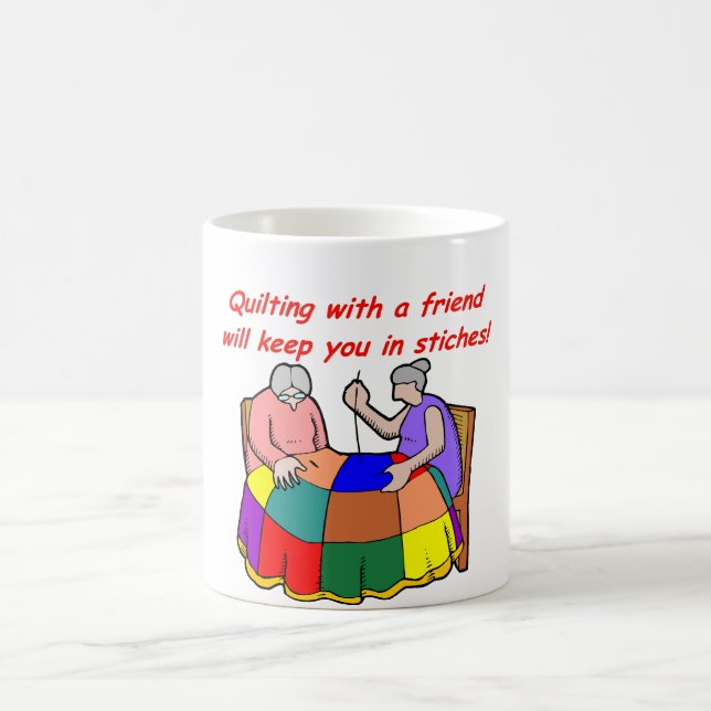 Taza De Café El acolchar con un amigo (Centro)
