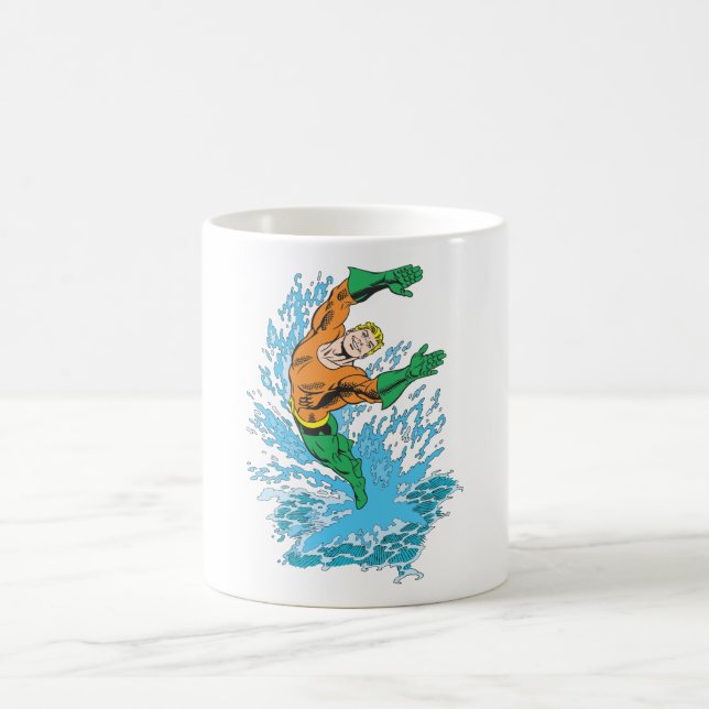 Taza De Café El acuamán salta en oleada (Centro)
