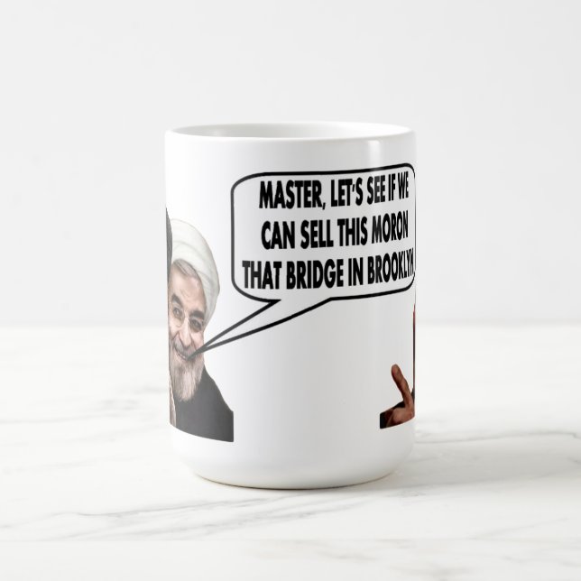 TAZA DE CAFÉ EL ACUERDO IRANÍ DE OBAMA (Centro)