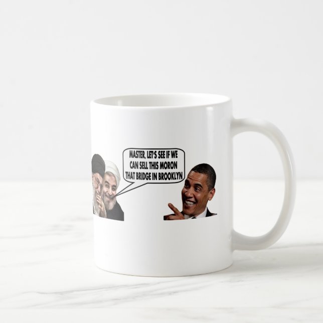 TAZA DE CAFÉ EL ACUERDO IRANÍ DE OBAMA (Derecha)