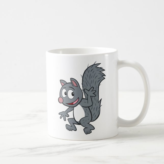 Taza De Café El agitar gris de la ardilla de Rick el | del (Derecha)