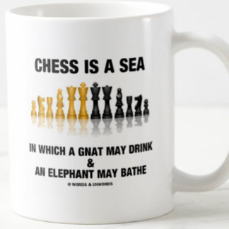 Taza De Café El Ajedrez Es Un Mar En El Que Gnat Puede Beber El