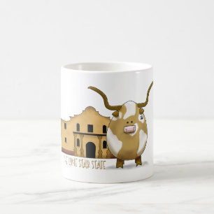 Taza De Café El Álamo Y La Mugre De Longhorn