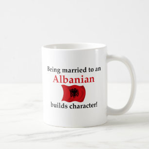 Taza De Café El albanés construye el carácter