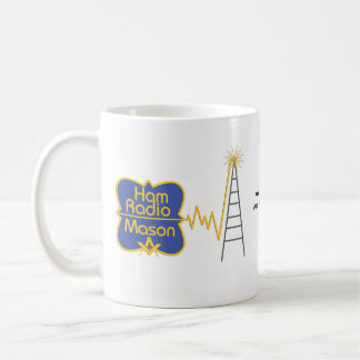 Taza De Café El albañil del equipo de radio-aficionado, añade