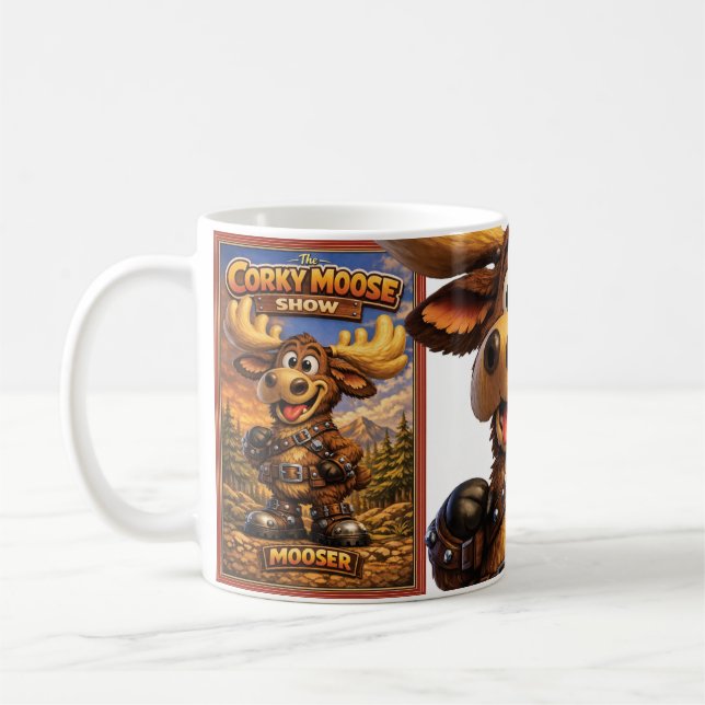Taza De Café El alce Corky "Mooser" (Izquierda)
