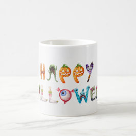 Taza De Café El alfabeto de los monstruos