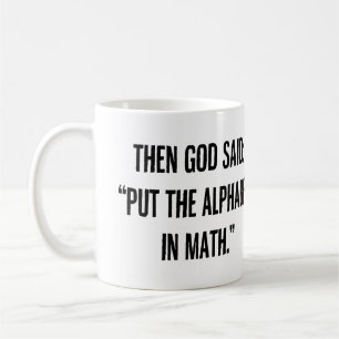 Taza De Café El alfabeto en matemáticas