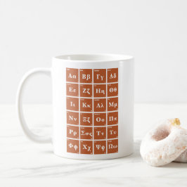 Taza De Café El alfabeto griego
