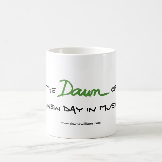 Taza De Café El amanecer de un nuevo día en la música (Centro)
