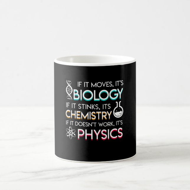 Taza De Café El amante de la ciencia mueve química de los (Centro)