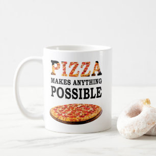 Taza De Café El amante de la pizza cita - la pizza hace