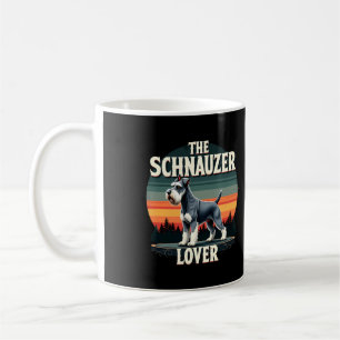 Taza De Café El amante de Schnauzer - Diseño retro de perros