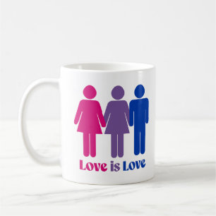 Taza De Café El amor bisexual es amor femenino