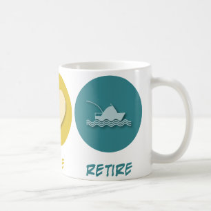 Taza De Café El amor de la paz se retira