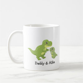 Taza De Café El amor de papá e hijo Dino - Familia personalizad