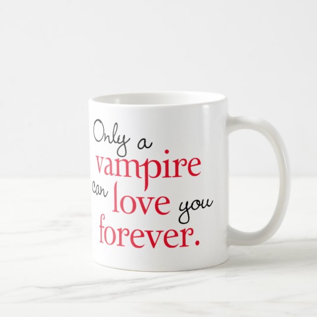 Taza De Café El amor del vampiro asalta para siempre (Derecha)