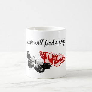 Taza De Café El Amor Encontrará La Manera De Encontrar Mariposa