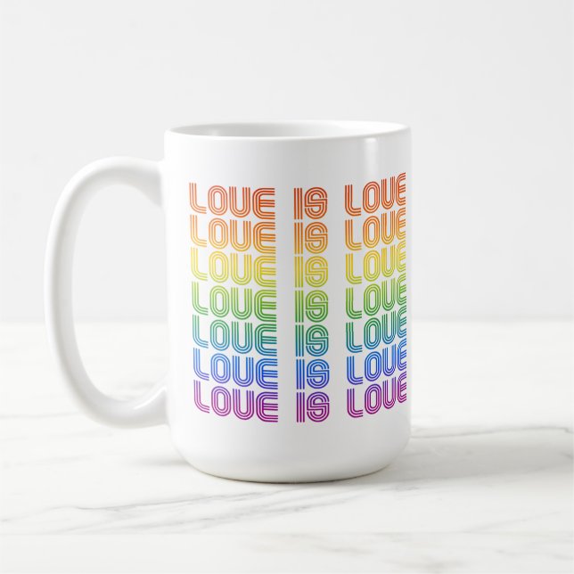 Taza De Café El amor es amor retro (Izquierda)