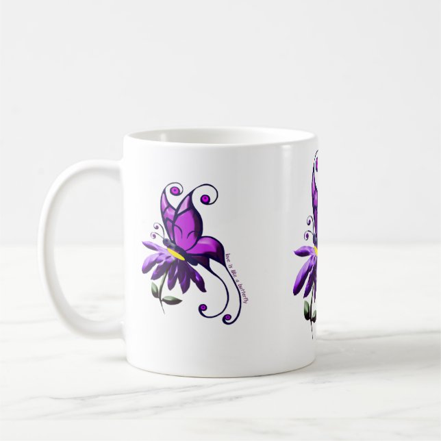 Taza De Café El amor es como una mariposa (Izquierda)