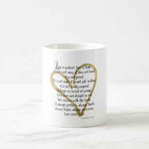 Taza De Café El amor es corazón paciente