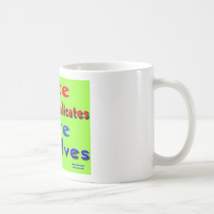 Taza De Café el amor es mejor que el odio