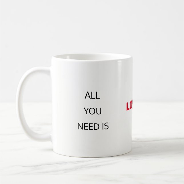 Taza De Café El amor es Mug (Izquierda)