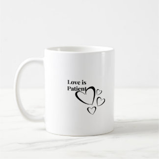 Taza De Café El amor es paciente estética calmada