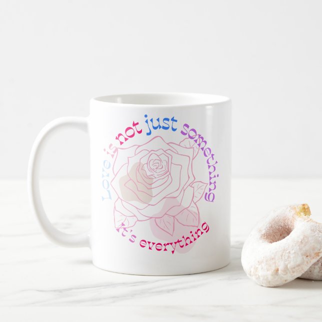 TAZA DE CAFÉ EL AMOR ES TODO (Con donut)