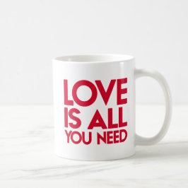 Taza De Café El Amor Es Todo Lo Que Necesitas.