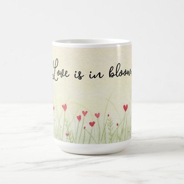 Taza De Café El amor está en flor (Centro)