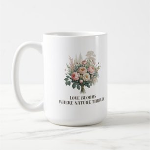 Taza De Café El amor florece con la naturaleza