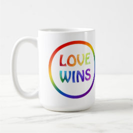 Taza De Café El amor gana el orgullo arcoiris
