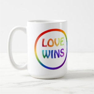 Taza De Café El amor gana el orgullo arcoiris