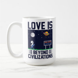 Taza De Café El amor no conoce fronteras lindo diversión llena 