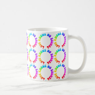 Taza De Café El amor no conoce límites al círculo arcoiris LGBT
