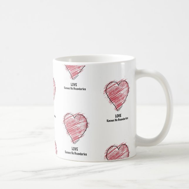 Taza De Café El AMOR no sabe ningún límite (Derecha)