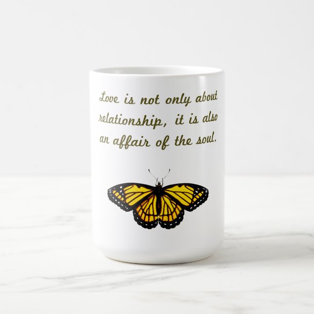 Taza De Café El amor no se trata solamente de la relación (Centro)