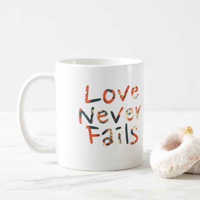 Taza De Café El amor nunca falla (Con donut)
