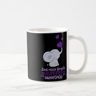 Taza De Café El amor nunca olvida a Heimerheimer Awareness End 