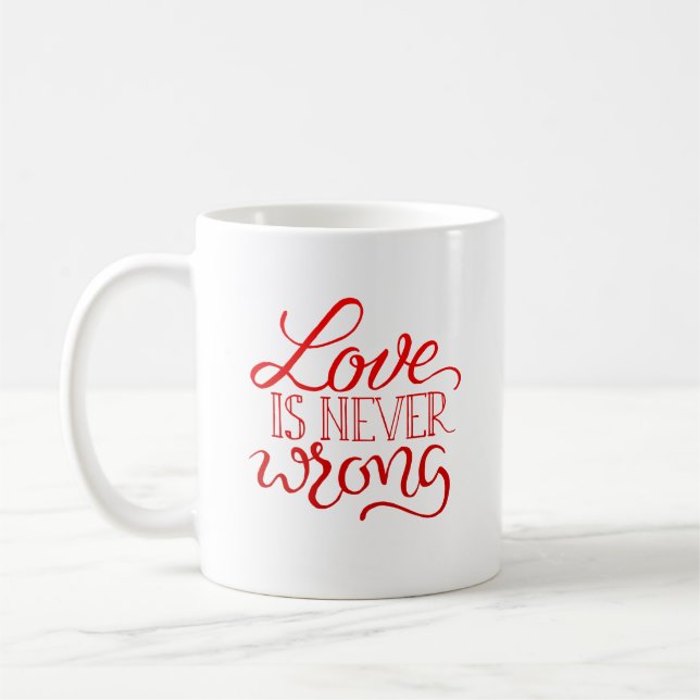 Taza De Café el amor nunca se equivoca (Izquierda)