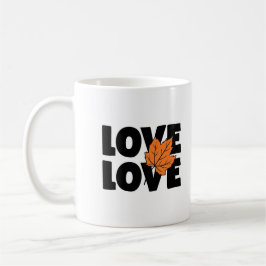 Taza De Café El amor otoñal elegante