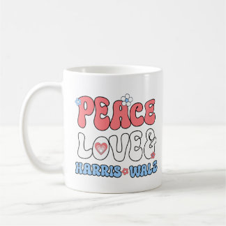Taza De Café El amor por la paz y el estilo hippie de Harris Wa