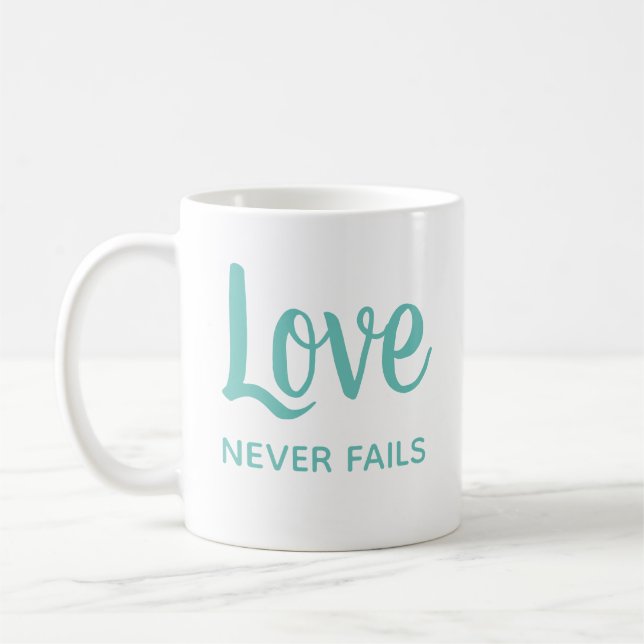 Taza De Café El amor romántico nunca falla en el regalo de rela (Izquierda)
