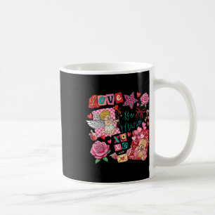 Taza De Café El amor sea mío Xoxo Cupido Lindo Collage de San V