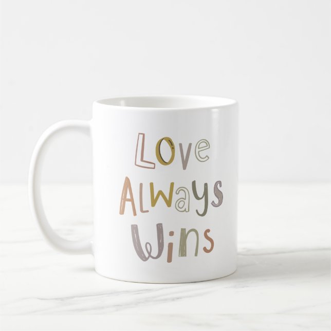 TAZA DE CAFÉ EL AMOR SIEMPRE GANA (Izquierda)