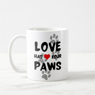 Taza De Café El amor tiene cuatro patas