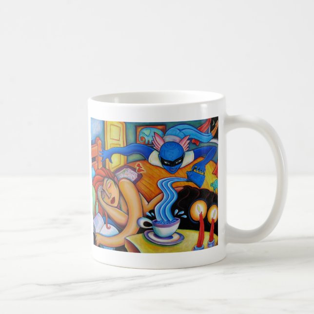 Taza De Café El amor viene a-troublin (Derecha)