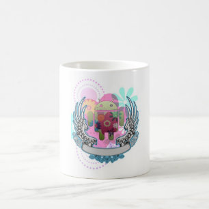 Taza De Café El androide le da las alas